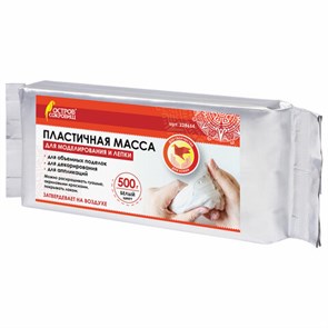 {{photo.Alt || photo.Description || 'Паста (масса) для лепки ОСТРОВ СОКРОВИЩ, самозатвердевающая, 500 г, натуральный белый, 228654'}}