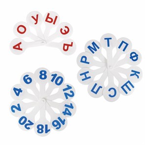 {{photo.Alt || photo.Description || 'Веер-касса (гласные, согласные и цифры) ЮНЛАНДИЯ, НАБОР 3 шт., европодвес, 270432'}}