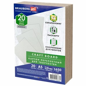 {{photo.Alt || photo.Description || 'Картон переплетный, толщина 2,5 мм, А5 (148х210 мм), КОМПЛЕКТ 20 шт., BRAUBERG ART, 665560'}}