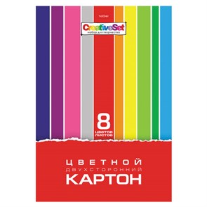 {{photo.Alt || photo.Description || 'Картон цветной А4 2-сторонний МЕЛОВАННЫЙ, 8 листов, 8 цветов, в папке, HATBER, 195х280 мм, &quot;Creative Set&quot;, 058405, 8Кц4_05934'}}