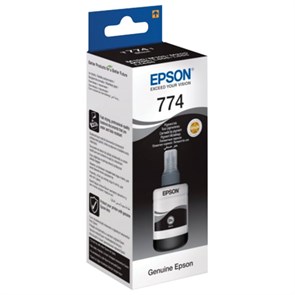 Чернила EPSON 774 (T7741) для СНПЧ Epson M100/M105/M200, черные, ОРИГИНАЛЬНЫЕ, C13T77414A 361244