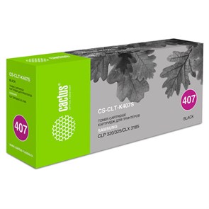 {{photo.Alt || photo.Description || 'Картридж лазерный CACTUS (CS-CLT-K407S) для SAMSUNG CLP-320/325/N, черный, ресурс 1500 страниц'}}