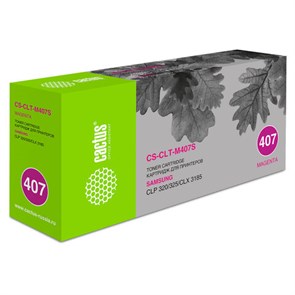 Картридж лазерный CACTUS (CS-CLT-M407S) для SAMSUNG CLP-320/325/N, пурпурный, ресурс 1000 страниц 361801