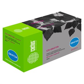 Картридж лазерный CACTUS (CS-Q6473A) для HP ColorLaserJet 3600N/3600DN/3800N, пурпурный, ресурс 4000 страниц 362489