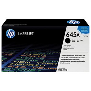 Картридж лазерный HP (C9730A) Color LaserJet 5500/5550, №645A, черный, оригинальный, ресурс 13000 страниц 361215