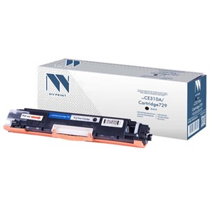 Картридж лазерный NV PRINT (NV-CE310A/729Bk) для HP M175nw/CP1025nw/CANON LBP7010C, черный, ресурс 1200 страниц 363394