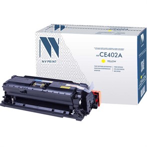Картридж лазерный NV PRINT (NV-CE402A) для HP LaserJet Pro M570dn/M570dw, желтый, ресурс 6000 стр. 362225