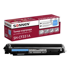 {{photo.Alt || photo.Description || 'Картридж лазерный SONNEN (SH-CF351A) для HP CLJ Pro M176/177 ВЫСШЕЕ КАЧЕСТВО, голубой, 1000 страниц, 363951'}}