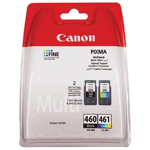 Картридж струйный CANON (PG-460/CL-461) для Pixma TS5340, оригинальный КОМПЛЕКТ 2 цвета, 3711C004 363861