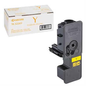 Тонер-картридж KYOCERA (TK-5220Y) ECOSYS P5021cdn/cdw/M5521cdn/cdw, желтый, ресурс 1200 стр., оригинальный, 1T02R9ANL1 320853