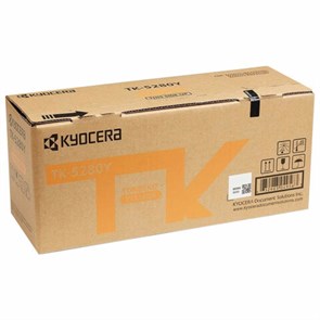 Тонер-картридж KYOCERA (TK-5280Y) M6235cidn/M6635cidn/P6235cdn, желтый, ресурс 11000 страниц, оригинальный, 1T02TWANL0 363661