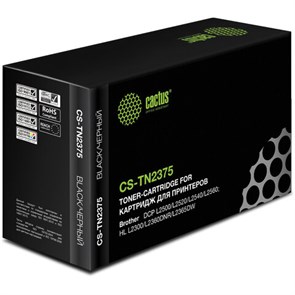 Картридж лазерный CACTUS (CS-TN2375) для BROTHER HL-L2300DR/2340DWR/DCP-L2500, ресурс 2600 стр. 362685