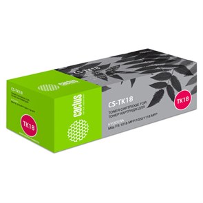 {{photo.Alt || photo.Description || 'Тонер-картридж CACTUS (CS-TK18) для KYOCERA FS-1020/1018/1118, ресурс 7200 стр.'}}