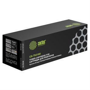 Тонер-картридж CACTUS (CS-TK3160) для KYOCERA Ecosys P3045dn/3050dn/3055dn/3060dn, ресурс 12500 стр. 362967