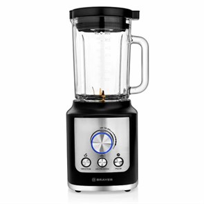 {{photo.Alt || photo.Description || 'Блендер стационарный BRAYER BR1200BK, 1600 Вт, 2 скорости, чаша 1,8 л, пластик, черный/серебро'}}