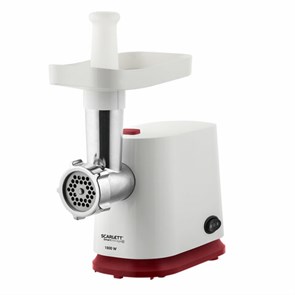 {{photo.Alt || photo.Description || 'Мясорубка SCARLETT SC-MG45M23, 1800 Вт, производительность 2 кг/мин, 4 насадки, реверс, пластик, белая/бордо'}}