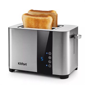 {{photo.Alt || photo.Description || 'Тостер KITFORT KT-2047, 850 Вт, 2 тоста, 7 режимов, LED-дисплей, сталь, серебристый, КТ-2047'}}