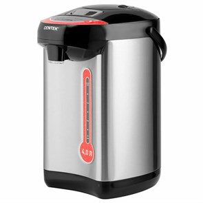 {{photo.Alt || photo.Description || 'Термопот на 4 литра 3 режима подачи воды CENTEK CT-0081, 850 Вт, 1 температурный режим, пластик/сталь, черный, CT-0081 Black'}}