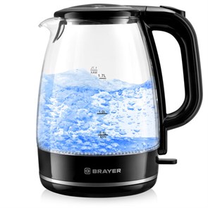 {{photo.Alt || photo.Description || 'Чайник BRAYER BR1030, 1,7 л, 2200 Вт, закрытый нагревательный элемент, стекло, черный'}}