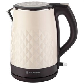 {{photo.Alt || photo.Description || 'Чайник с двойными стенками BRAYER BR1043WH, 1,5 л, 2200 Вт, закрытый нагревательный элемент, бежевый'}}