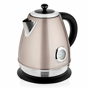 {{photo.Alt || photo.Description || 'Чайник с термометром BRAYER BR1007, 1,7 л, 2200 Вт, закрытый нагревательный элемент, сталь, бежевый'}}