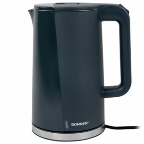 {{photo.Alt || photo.Description || 'Чайник электрический с двойными стенками SONNEN KT-8718B, 1,7 л, 2200 Вт, графитовый, 454686'}}