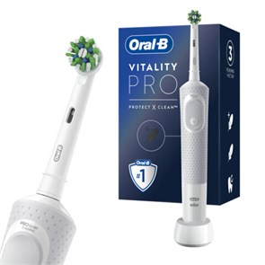 {{photo.Alt || photo.Description || 'Зубная щетка электрическая ORAL-B (Орал-би) Vitality Pro, БЕЛАЯ, 1 насадка, 80367659'}}