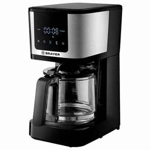 {{photo.Alt || photo.Description || 'Кофеварка капельная BRAYER BR1125, 900 Вт, объем 1,25 л, LED-дисплей, термокружка в ПОДАРОК, черная'}}