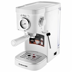 {{photo.Alt || photo.Description || 'Кофеварка рожковая BRAYER BR1106, 1100 Вт, объем 1,2 л, 15 бар, ручной капучинатор, белая'}}