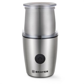 {{photo.Alt || photo.Description || 'Кофемолка с капучинатором BRAYER BR1185, 200 Вт, вместимость 100 г, сталь'}}