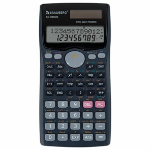 {{photo.Alt || photo.Description || 'Калькулятор инженерный BRAUBERG SC-991MS (157x82 мм), 401 функция, 10+2 разрядов, двойное питание, 271724'}}