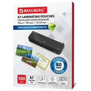 {{photo.Alt || photo.Description || 'Пленки-заготовки для ламинирования МАЛОГО ФОРМАТА, А7, КОМПЛЕКТ 100 шт., 80 мкм, BRAUBERG, 531786'}}