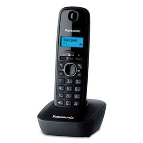 {{photo.Alt || photo.Description || 'Радиотелефон PANASONIC KX-TG1611RUH, память 50 номеров, АОН, повтор, часы/будильник, серый'}}