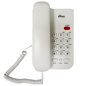 {{photo.Alt || photo.Description || 'Телефон RITMIX RT-311 white, световая индикация звонка, тональный/импульсный режим, повтор, белый, 80002232'}}