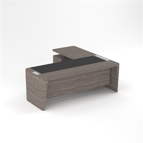 {{photo.Alt || photo.Description || 'Стол для руководителя левый с кожаным бюваром, приставкой на малой тумбе и фронтальной панелью'}}