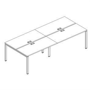 Станция 4х120 рабочая с металлокаркасом UNO 204159
