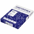 Бумага офисная БОЛЬШОГО ФОРМАТА (297х420), А3, 80 г/м2, 500 л., марка С, СНЕГУРОЧКА, 146% (CIE) 110095
