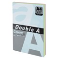 Бумага цветная DOUBLE A, А4, 80 г/м2, 100 л. (5 цветов x 20 листов), микс пастель 115111