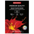 Фотобумага PREMIUM сатин, 10х15 см, 260 г/м2, односторонняя, 50 листов, BRAUBERG, 364001 364001