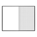 Книга учета 96 л., клетка, твердая, бумвинил, блок офсет, А4 (200х290 мм), BRAUBERG, черная, 130223 130223