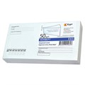 Конверты Е65 (110х220 мм), клей, "Куда-Кому", 80 г/м2, КОМПЛЕКТ 50 шт., клапан автомат, внутренняя запечатка, 207.50 124167