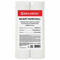 Чековая лента ТЕРМОБУМАГА 80 мм (диаметр 62 мм, длина 60 м, втулка 12 мм) КОМПЛЕКТ 6 шт., BRAUBERG, 112355, 52375 112355