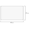 Этикетка ТермоТоп (43х25 мм), 1000 этикеток в ролике, прозрачная подложка из пленки, светостойкость до 12 месяцев, 114495, 54229 114495