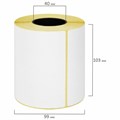 Этикетка ТермоЭко (100х150 мм), 300 этикеток в ролике, светостойкость до 2 месяцев, 115621 115621