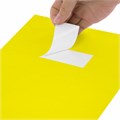 Этикетка самоклеящаяся 70х37,1 мм, 24 этикетки, желтая, 80 г/м2, 50 листов, STAFF BASIC, 115683 115683