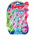 Освежитель WC (для туалета) твердый 3х50 г БРЕФ Perfume Switch, "Яблоня-лотос", 2336888 606057