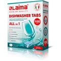 Таблетки для посудомоечных машин 100 шт. LAIMA PREMIUM QUALITY "All in 1", растворимая оболочка, ИТАЛИЯ, 607609 607609