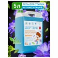 Гель для стирки всех типов ткани гипоаллергенный 5 л, SEPTIVIT "Голубой лён", 609958