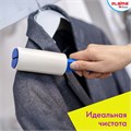 Ролик для чистки одежды / мебели от шерсти, ворсинок, пыли, волос + 8 сменных блоков по 50 листов, суперлипкий, LAIMA, 608384 608384