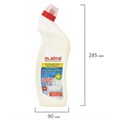 Средство для уборки туалета кислотное 750 г, LAIMA PROFESSIONAL "Лимон-WC Гель", утенок, 604793 604793